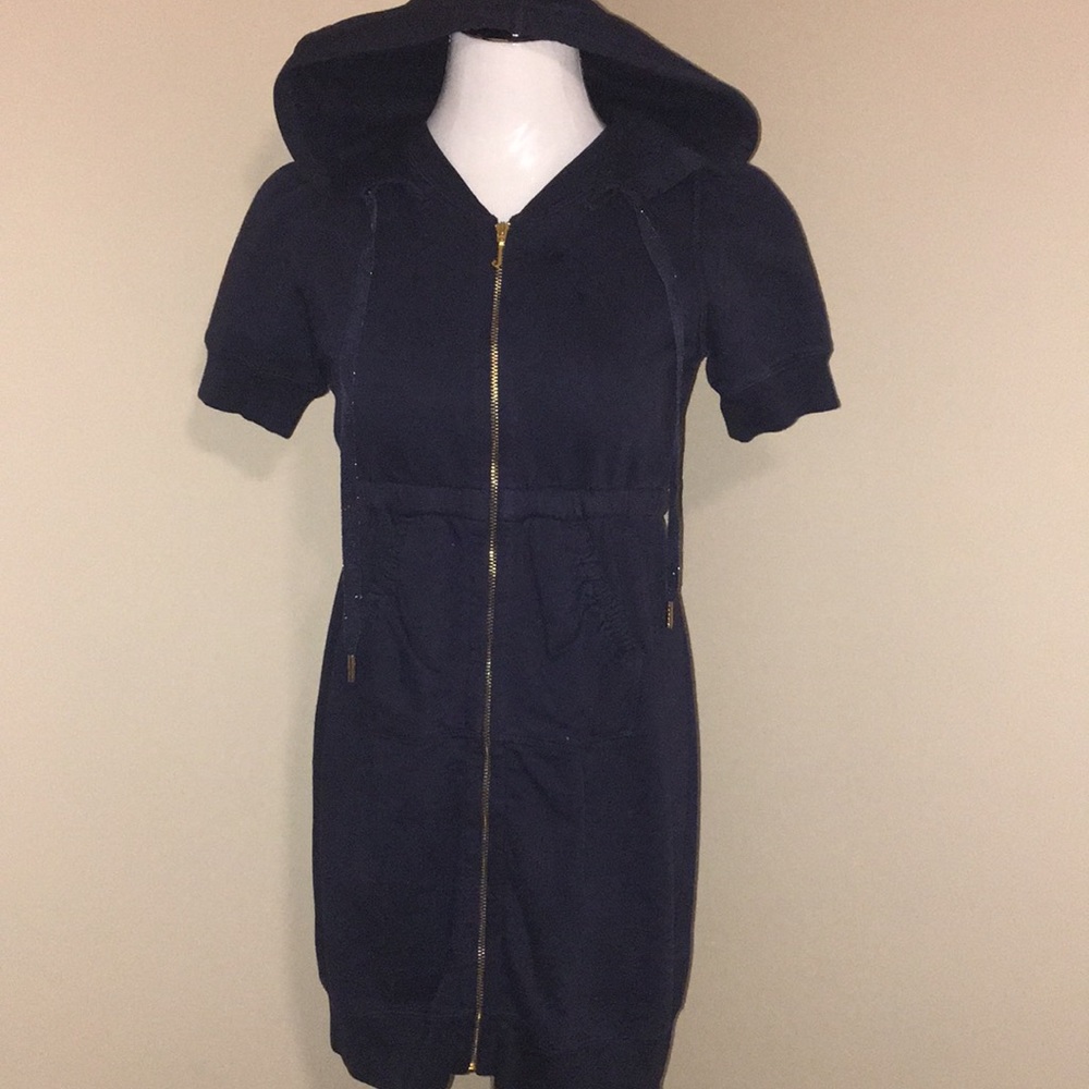 Women's Black Hooded Swim Cover-Up